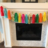 35 Pcs Taco Bout A Party Tassel Garland Tissue Paper Tassels Banner Di