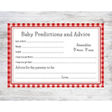 Bbq Baby-Q Predictions And Advice Baby Shower Cards - 24 Count