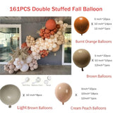 175Pcs Dusty Dark Blue Balloons Arch Kit,Neutral Brown Beige Balloons,