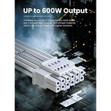 4070Ti Extension Cable White Pcie 5.0 12Vhpwr Connector 16Pin (12+4) Pin Male To 2X8(6+2) Pin Female 12V-2X6 Sleeved Extender Cord 16Awg For Geforce Rtx 4090 4080 3090Ti