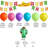 Mexican Fiesta Party Decorations 146Pcs Fiesta Pastel Balloon Arch Garland Kit Cactus Llama Foil Balloons Taco Twosday Birthday Decoration Cinco De Mayo Taco Party Supplies