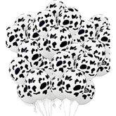 50 Pack Cow Print Balloons Western Cowboy Birthday Party Decorations Supplies