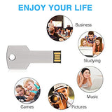 10 Pack 2Gb Usb Flash Drive Usb 2.0 Metal Key Shape Memory Stick Thumb Drive Pen Drive-Silver