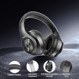 Wireless Headphones Over Ear, Bluetooth Headphones with Microphone, Foldable Stereo Wireless Headsetfor Travel Work TV PC Cellphone-Purple