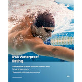 Swimming Headphones-Bone Conduction Headphones, Ip68 Waterproof Built-In Mp3 Player 32G Memory, Underwater Swimming Headphone, Wireless Open Earphones Bluetooth 5.3, For Running, Cycling (Black)