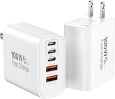 2 Pack 100W USB C Fast Charger Block 65W Multiport Type C Wall Charger Adapter