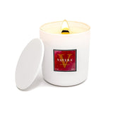 Macintosh Apple Wood Wick Candles That Crackle (11Oz Matte White Jar W/Lid). Smells Like Fresh, Crisp Apples! Crossover Candles For Women Or Men! Soy Candle Non Toxic, Hand-Crafted In Usa.