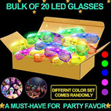 36pc Glow Sticks LED Light Up Glasses Glow in Dark Party Supplies