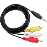 3.5Mm To 3 Rca Av A/V Audio Video Tv-Out Cable/Cord/Lead For Sony Digital Camc