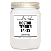 You Nique Designs Smells Like Boston Terrier Farts Soy Candle 8Oz - Dog Farts Candle Boston Terrier Gifts For Boston Terrier Lovers - Boston Terrier Gifts For Women, Men (Lavender & Vanilla)