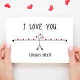 Funny Valentine'S Day Card Gift For Husband Wife Boyfriend Girlfriend Partner, I Love You, Romantic Anniversary Card, Funny Valentine'S Days Cards, Romantic Birthday Cards For Him Her