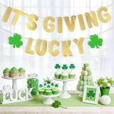St Patricks Day Decorations, No Diy Gold It'S Giving Lucky Banner With Saint Patricks Day Green Shamrock Clover For St. Patrick'S Irish Day Home Mantle Wall Party Decor Supplies