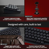 Happy Hacking Keyboard Professional Hybrid Type-S (Wireless, Bluetooth, Wired, Usb, Silent, Charcoal, Printed) With 2 Year Advance Exchange