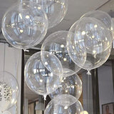 Bobo Balloons Kit 50Pcs - Arch Kit, Clear Decor For Birthdays, Weddings, Baby Showers, Durable Tpu - Party Decorations, Bulk Set (8/11/18/20/24-Inch)