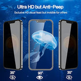 2-Pack Privacy Screen Protector for iPhone 12 12 Pro 6.1 Inch Bubble Free