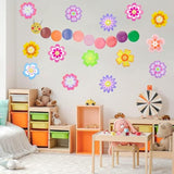 54 Pcs Spring Flower Cutouts Paper Flowers Decorations For Spring Bulletin Board, Double Printed Cardstock Flowers Home School Office Classroom Decor