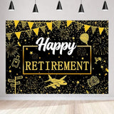 Retirement Backdrop, Farewell Photography Backgrounds, 7x5ft