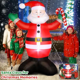 Christmas Inflatables Outdoor Decorations, 6 Ft Santa Claus Christmas Decor For Front Back Yard Garden Lawn, Blow Up Inf