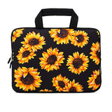 15 Inch Laptop Sleeve Carrying Bag Neoprene Sleeve Tote Tablet Cover Notebook Briefcase Bag With Handle (Sunflower,15")