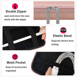 Carrying Case ?For Apple Magsafe Charger Battery Pack, Hard Travel Organize Bag For Mag Safe Magnetic Power Bank For Iphone 13/13 Pro, Extra Mesh Pocket Fits Power Adapter Cable, Rose Gold