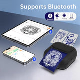 Tattoo Stencil Printer Machine For Tattoo Artists&Beginners,Compatible With Phone/Pc&Pad,Portable Bluetooth Thermal Inkless Wireless Printer,With 3 Pcs Tattoo Transfer Paper