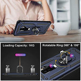 For Galaxy S9 Plus Case (NOT Fit the Standard S9) with HD Screen Protectors, Military-Grade Metal Ring Holder Kickstand 15ft Drop Tested