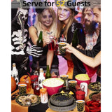 364PCS Black and Gold Party Supplies Dinnerware Set for 52 Guests