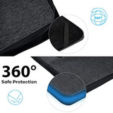 360° Protective Laptop Sleeve Case 13 To 13.3 13.5 Inch Laptop Sleeve With Handle For Macbook (13-14 Inch, Black)