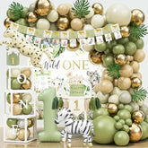 Wild One Birthday Decorations Party Supplies, Jungle Theme First Birthday Decorations For Boy Or Girl