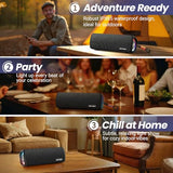 Spark Lite Portable Bluetooth Speaker with Pro-Level Waves Audio & IPX65 Waterproof for Ultimate Summer Vibes