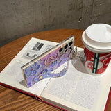 For Samsung Galaxy S25 Ultra Case 6.9" With Wrist Strap Imd Cute Cartoon Flower Pattern Design Silicone Shockproof Protective Phone Cases For Girls & Women - Colour Oil Painting Flowers