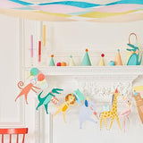 Meri Meri Animal Parade Party Banner (Pack of 1), 10' Strand Including Excess Cord, Reusable Meri Meri Garland