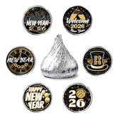 150 Pcs 2026 New Year Kiss Sticker Labels for Candy and Party Favors
