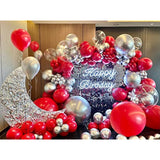 110Pcs Red Balloon Garland Arch Kit, 18 12 10 5 Inch Red Latex Balloon