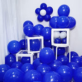 Royal Blue Balloons 12 Inch, 50 Pack Royal Blue Latex Party Balloons Helium Quality For Birthday Graduation Baby Shower Baseball Nautical Wedding Party Decorations (With Blue Ribbon)