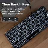 Backlit Wired Keyboard For Mac | Compatible Apple Keyboard (Small And Compact) Comfortable All Day Typing Usb Keyboard For Macbook Pro/Air, Imac, Mac Mini/Pro (Space Grey)