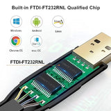 CableCreation USB Console Cable 10FT USB to RJ45 Serial Adapter Compatible with Router/Switch of Cisco, NETGEAR, Windows, Linux System, Black 3M