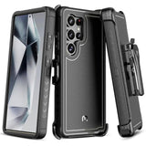 Maverick Series For Samsung Galaxy S25 Ultra Case With Belt Clip Holster, 6.9 Inch, Heavy Duty Military Grade Drop Protective Case W 360° Rotating Stand (No Screen Protector) Black