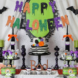 Halloween Glitter Banner: "Happy Halloween" Garland Party Decoration