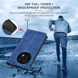 Flip Wallet Case For Oneplus 13R,Leather Magnetic Folio Cover With Card Holder,Kickstand - Tpu Shockproof Durable Protective Phone Case,Blue