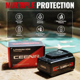 5.0Ah Dcb200 Lithium Battery Replacement For Dewalt Battery Compatible With Dewalt 20V Max Battery
