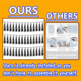 3P Lake Blue Purple-Hot Pink Metallic Fringe Tassel Banner Garland Foil Tinsel Streamer Wall Hanging Curtain Backdrop Banner For Parade Floats,Graduation Decorations, Wedding Party Decoration