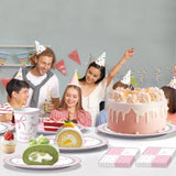 Pink Bow Party Supplies, Coquette Birthday Decorations With Bow Plates, Cups, Napkins, Tablecloth And Banner, Pink Birthday Decoration Serve 24, Bow Themed Tableware For Girls Bachelorette Party Decor