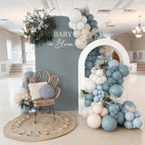 Dusty Blue Balloon Garland Kit 139pcs for Baby Shower, Birthday, Wedding & Party Decor