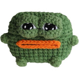 Plush Case For Airpods 4, Kawaii Cute 3D Cartoon Fur Sausage Mouth Frog Design Funny Mini Airpods 4Rd Generation Cover With Keychain Protective Case For Women Girls