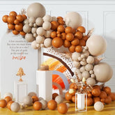 Fall Balloon Arch Kit Burnt Orange Cream Peach Terracotta Balloons for Baby Shower Party
