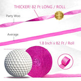 Crepe Paper Streamers 4 Rolls 328Ft, Pack Of Hot Pink And Pink Crepe Paper For Party, Wedding, Birthday, Baby Shower Decorations, Valentines Day Decorations (1.8 Inch X 82 Ft/Roll)