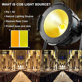 Stage Spotlights, 100W Led Dmx Lights, Warm & Cold White Spot Lights Cob Stage Lighting, Strobe Lighting For Church, Parties, Wedding, Theatre, Live Events, Stage Etc.(1 Pack)