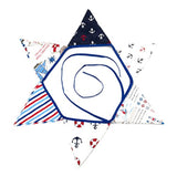 Fabric Nautical Anchor Pennant Banner Bunting For Kids Pirate Decoration Boys Birthday Baby Shower, Triangle Sailboats Cruise Ship Banner Decors
