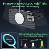 Magnetic Ultra-Thin Frosted Soft Touch Skin Borderless Carbon Fiber Bump Texture For Iphone 15 Pro Frameless Case 6.1" Slim Minimalist Lightweight Matte Hard For Magsafe Cover Case-Black